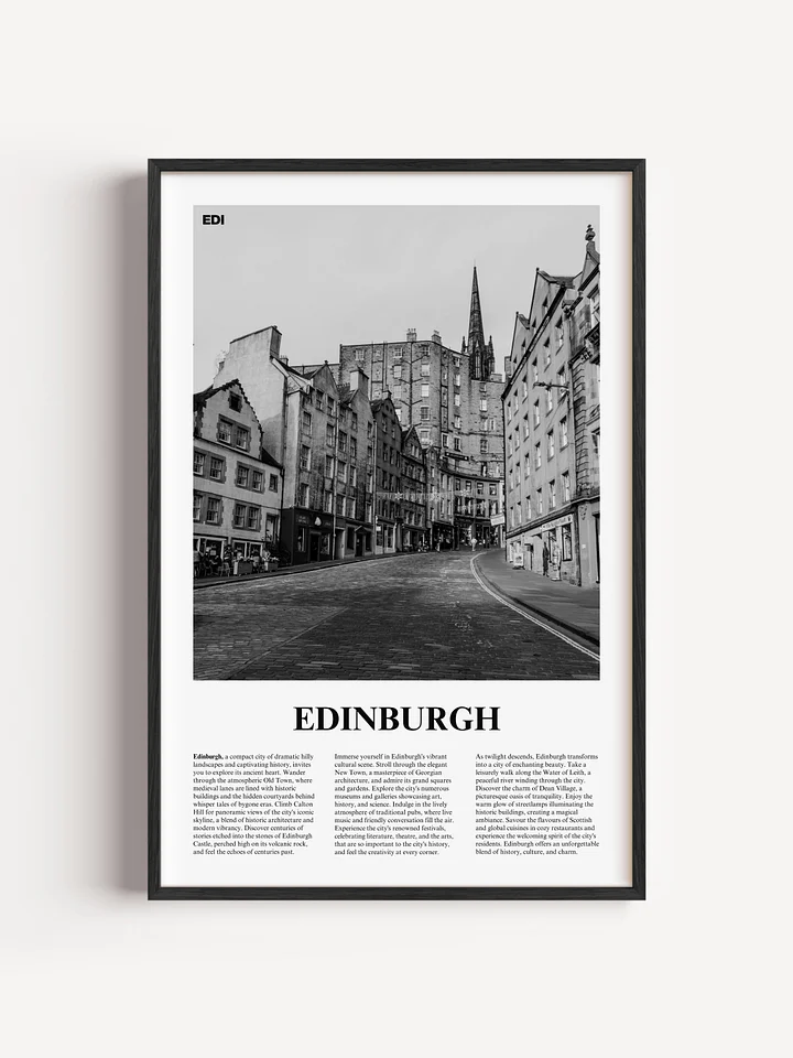 Edinburgh 03 Newspaper Poster | Framed product image (12)