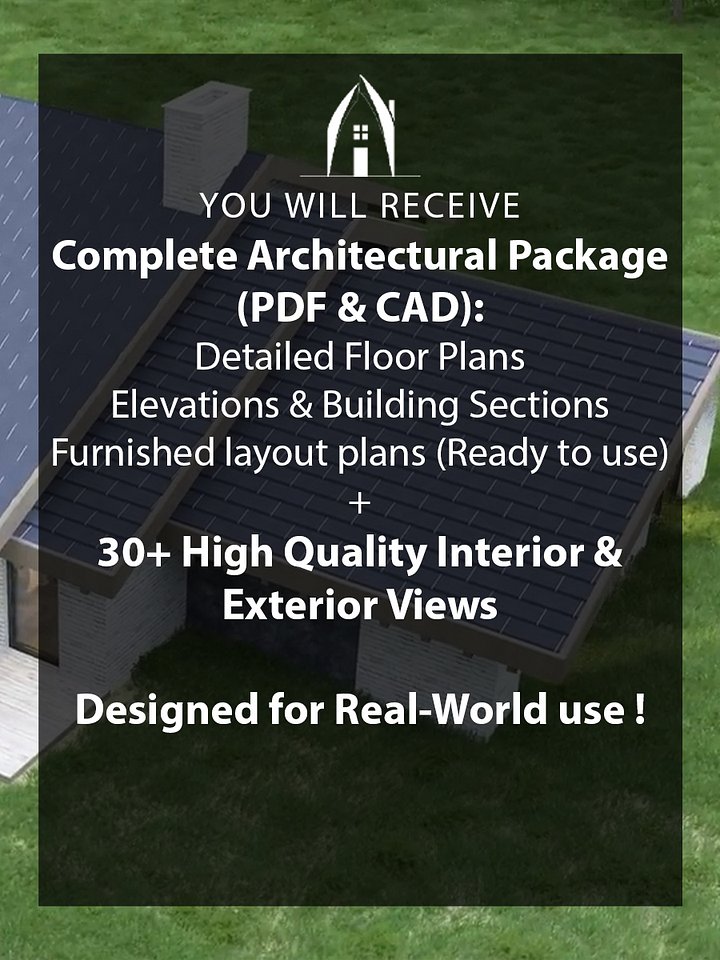 Country House 001 - Drawings\Blueprints CAD + PDF - Metric + Imperial product image (2)