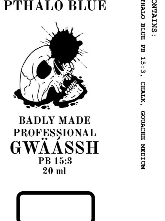 PTHALO BLUE BADLY MADE GWÄÁSSH product image (2)
