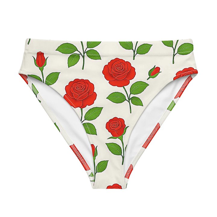 Blooming Roses Recycled High Waisted Bikini Bottom product image (1)