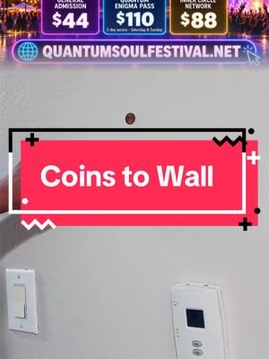 Coins to Wall. #telekinesis #goddessofdasouf #coins 