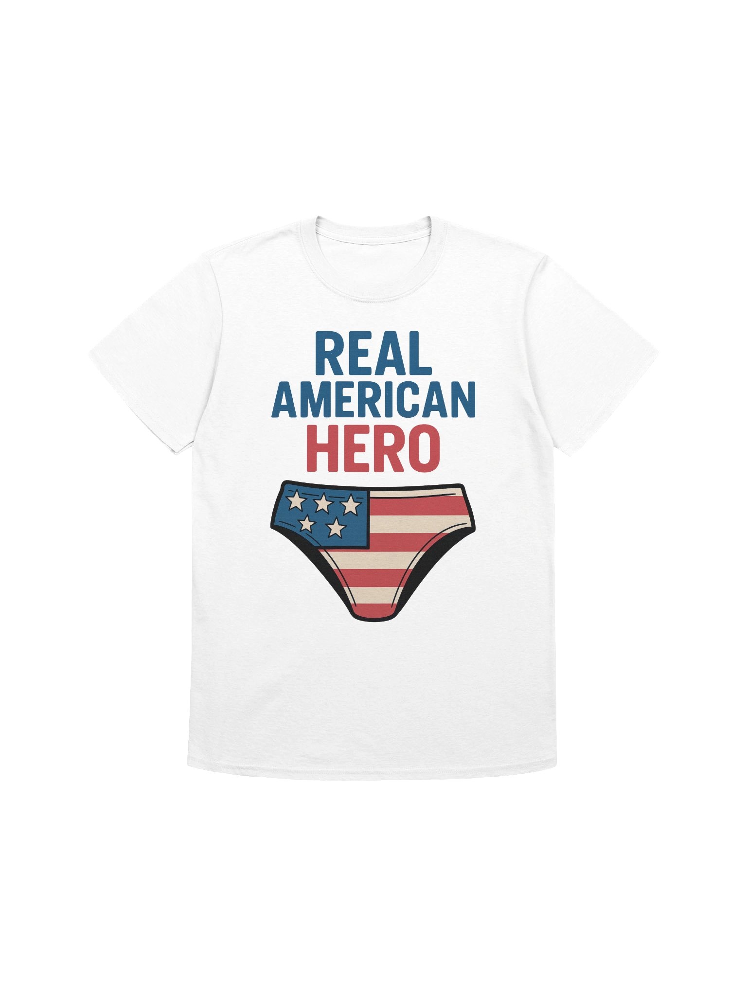 Real American Hero T-Shirt – Funny American Flag Speedo & Aviators Meme Tee product image (10)