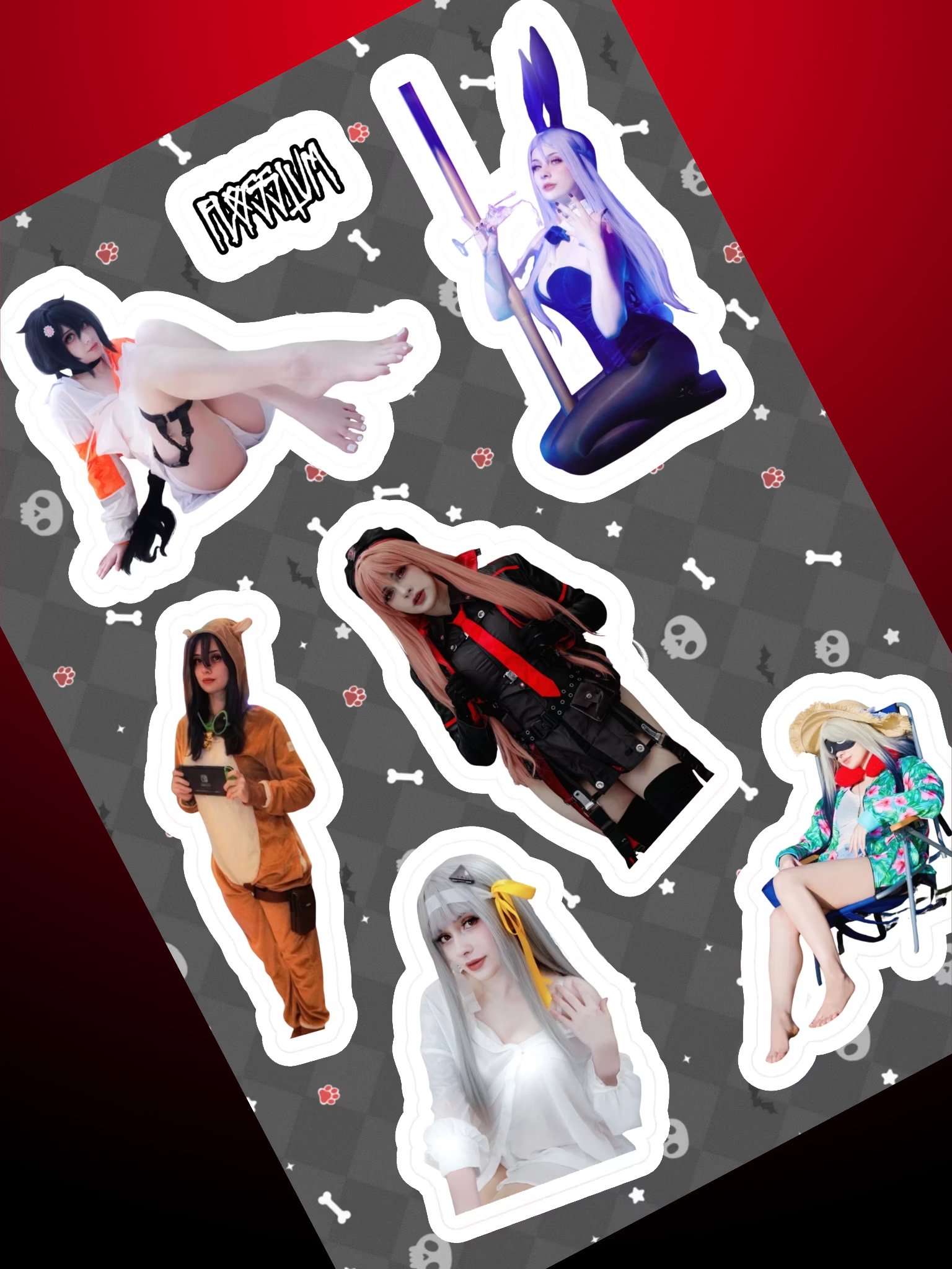 NIKKE Cosplay Sticker Sheet product image (1)