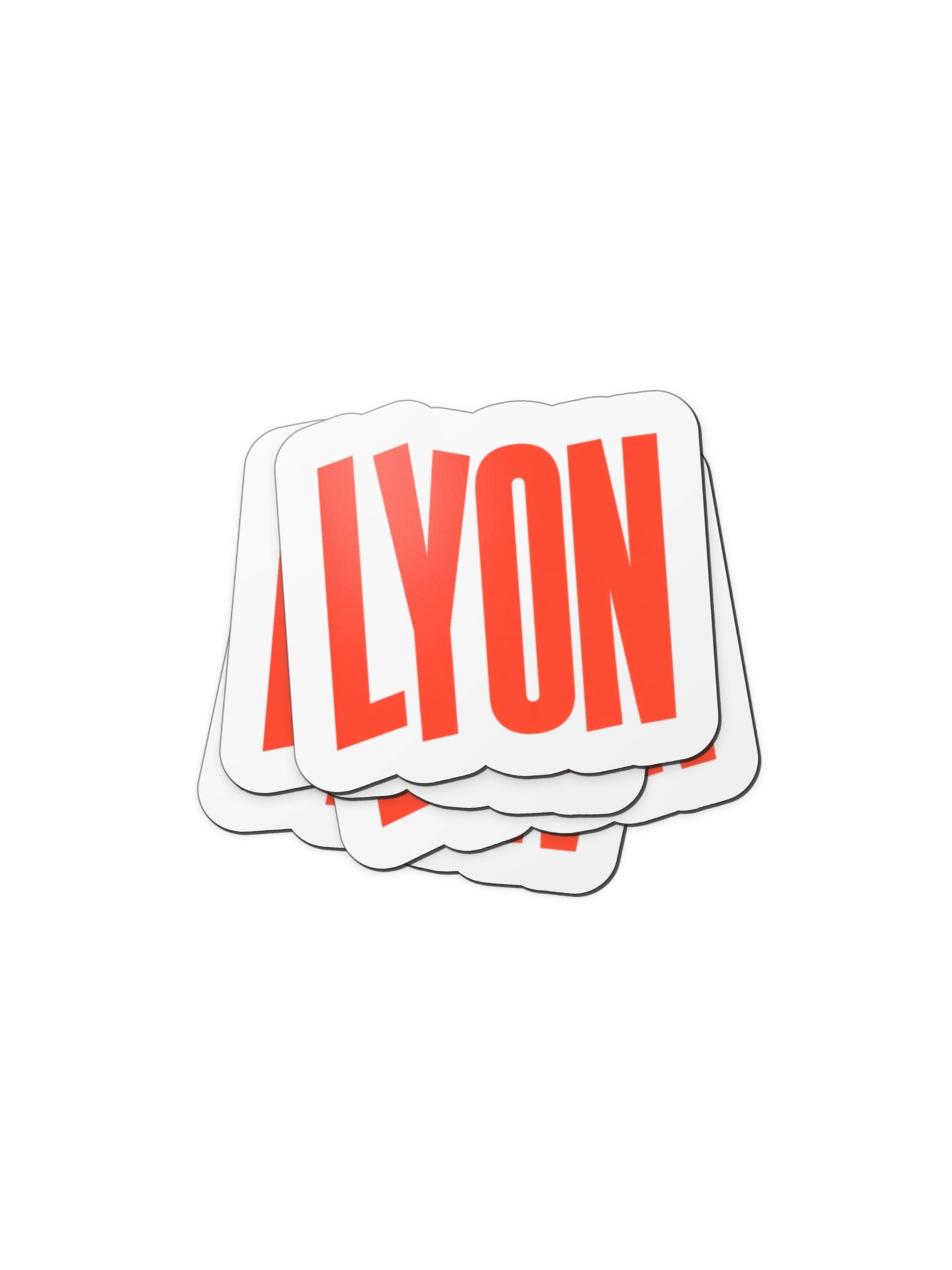 LYON Red-Orange Die-Cut Magnet product image (5)