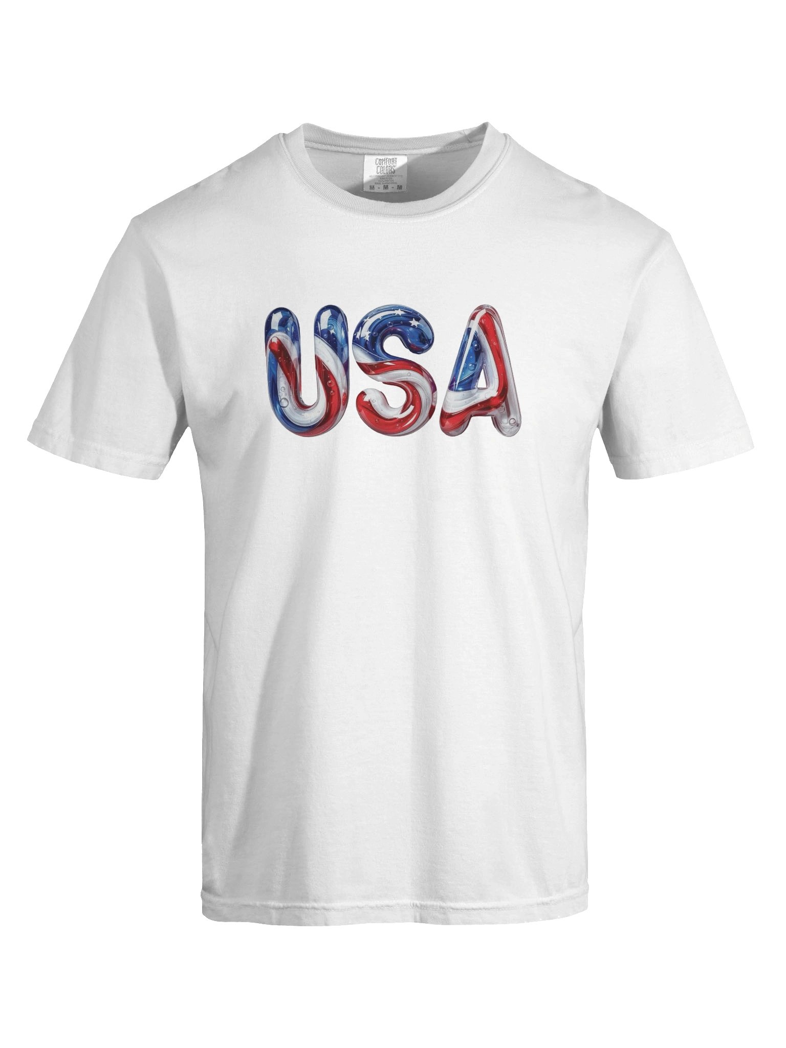 USA Glass Bubble Patriotic T-Shirt product image (41)