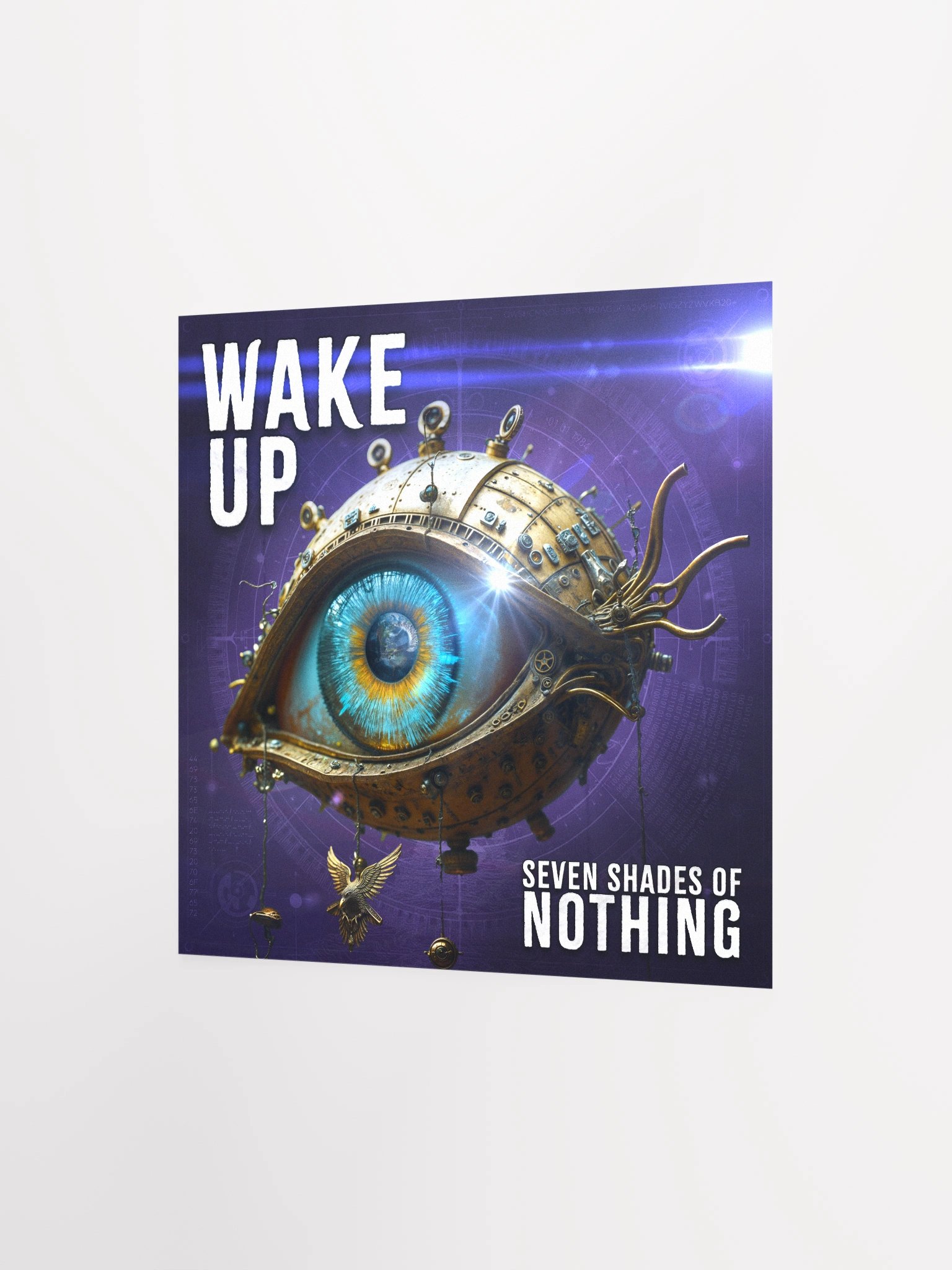 “Wake Up” single artwork poster – cinematic eye print from Seven Shades of Nothing – Enhanced Matte Paper Poster product image (2)