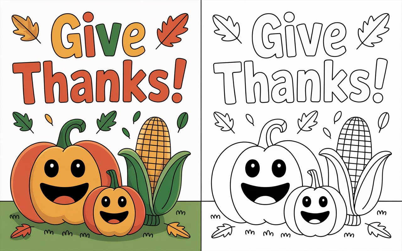 Thanksgiving Coloring Book – A Harvest of Gratitude and Fun! product image (4)