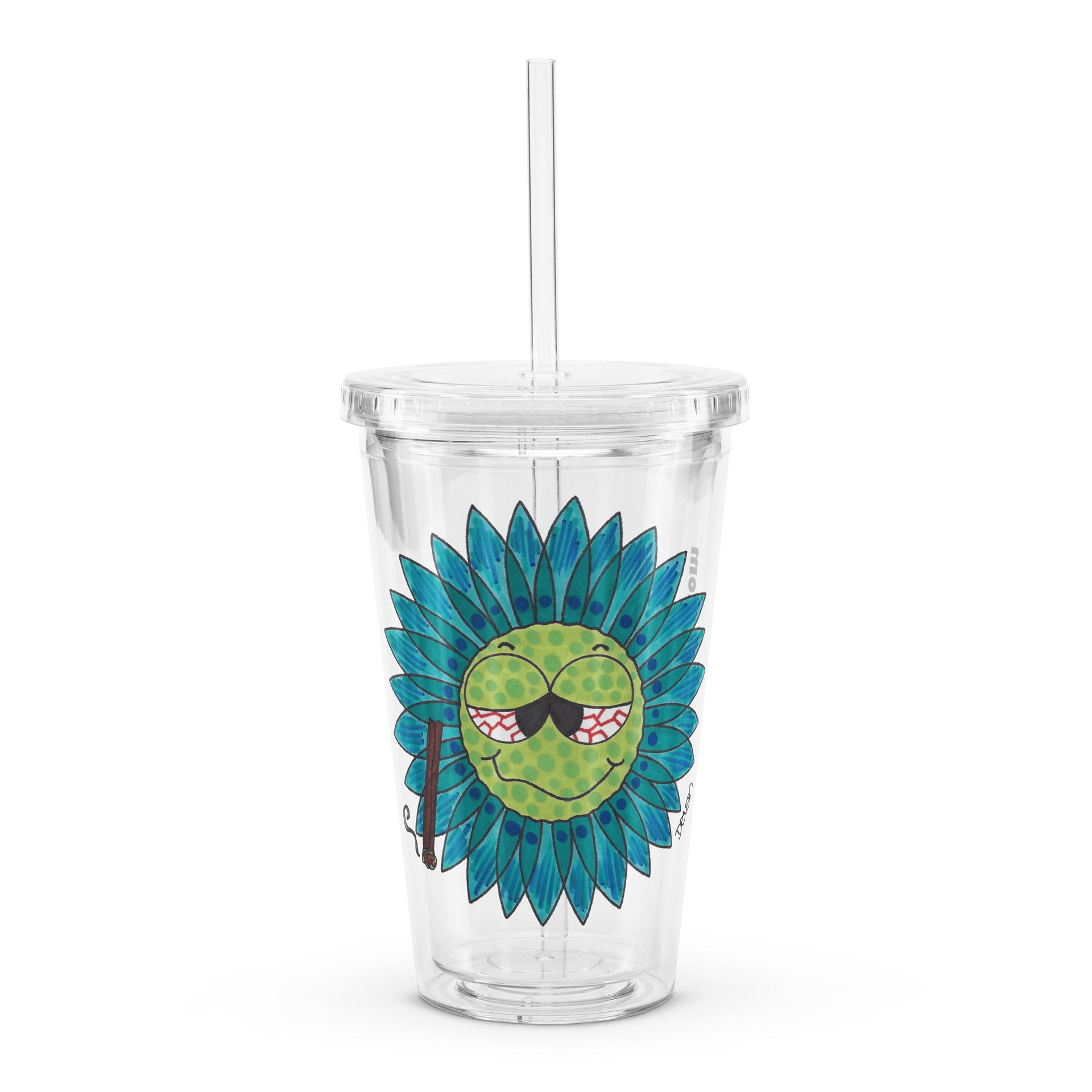 Turquoise Stoner Flower Cup product image (1)