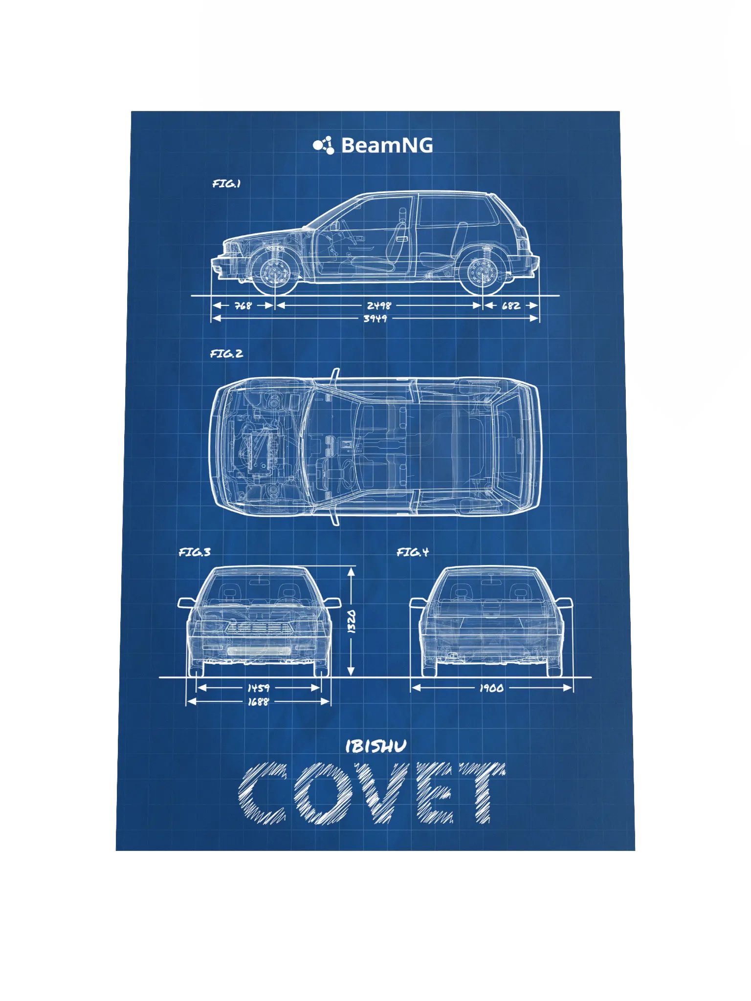 Ibishu Covet Blueprint Poster product image (1)
