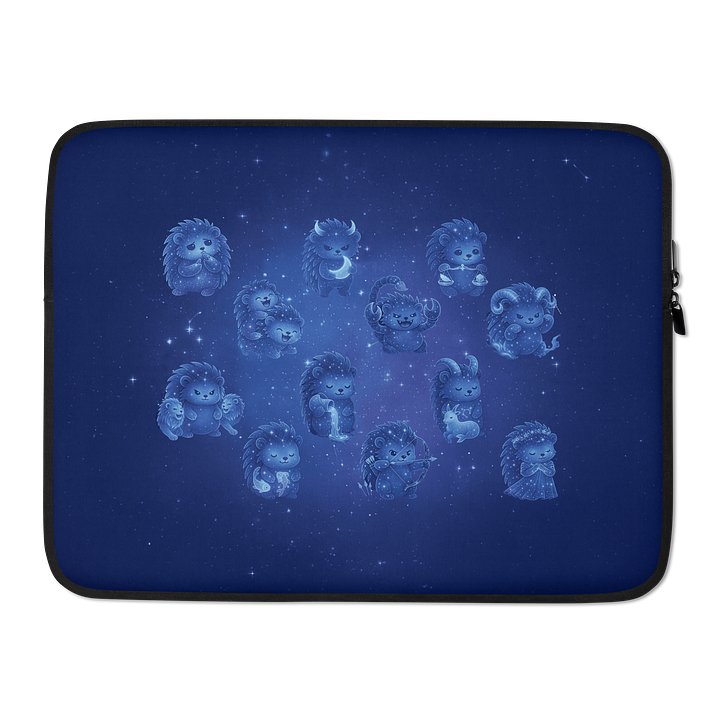 Zodiac hedgie laptop sleeve product image (2)