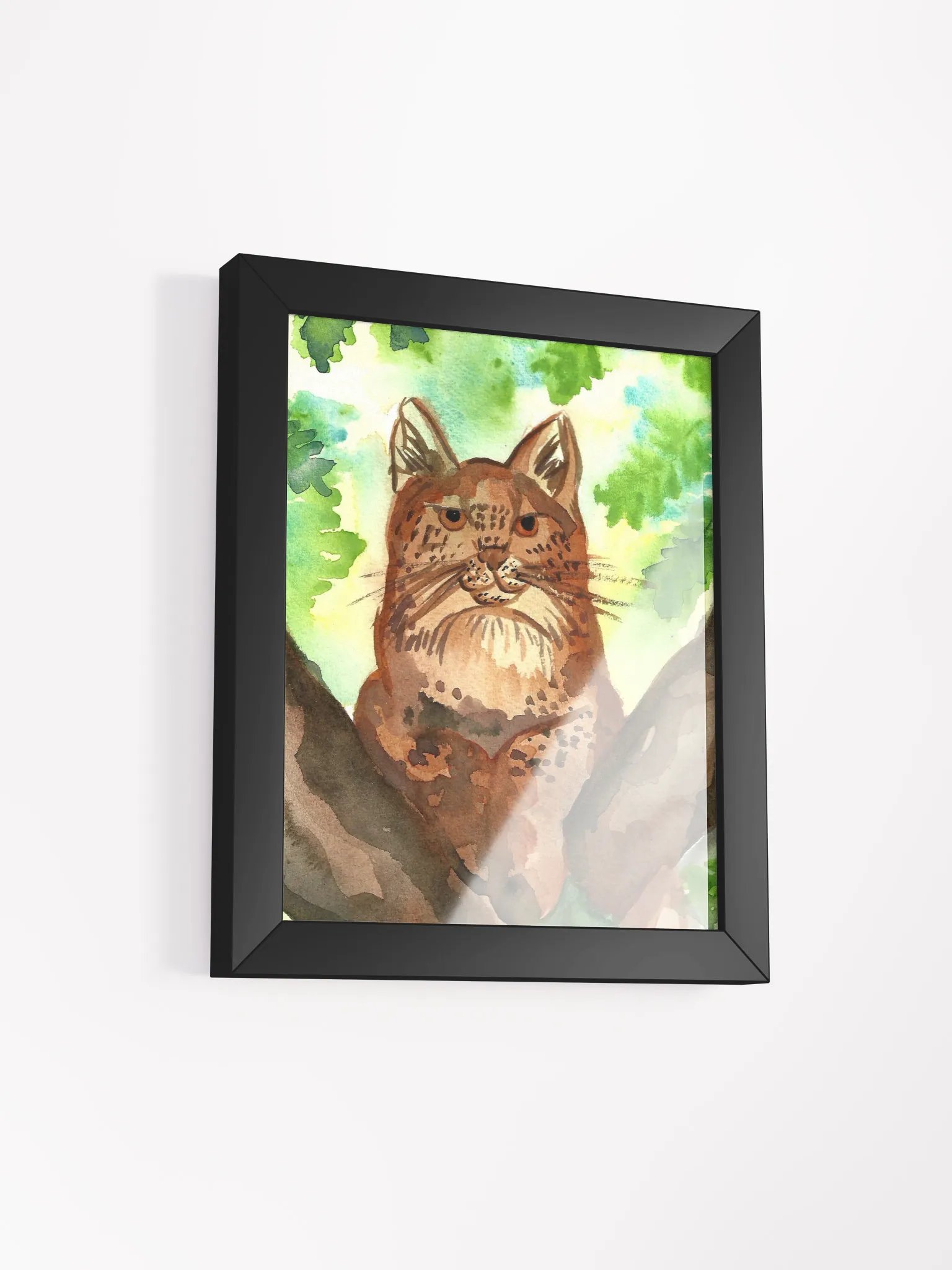 Lynx In A Tree Framed Print product image (6)