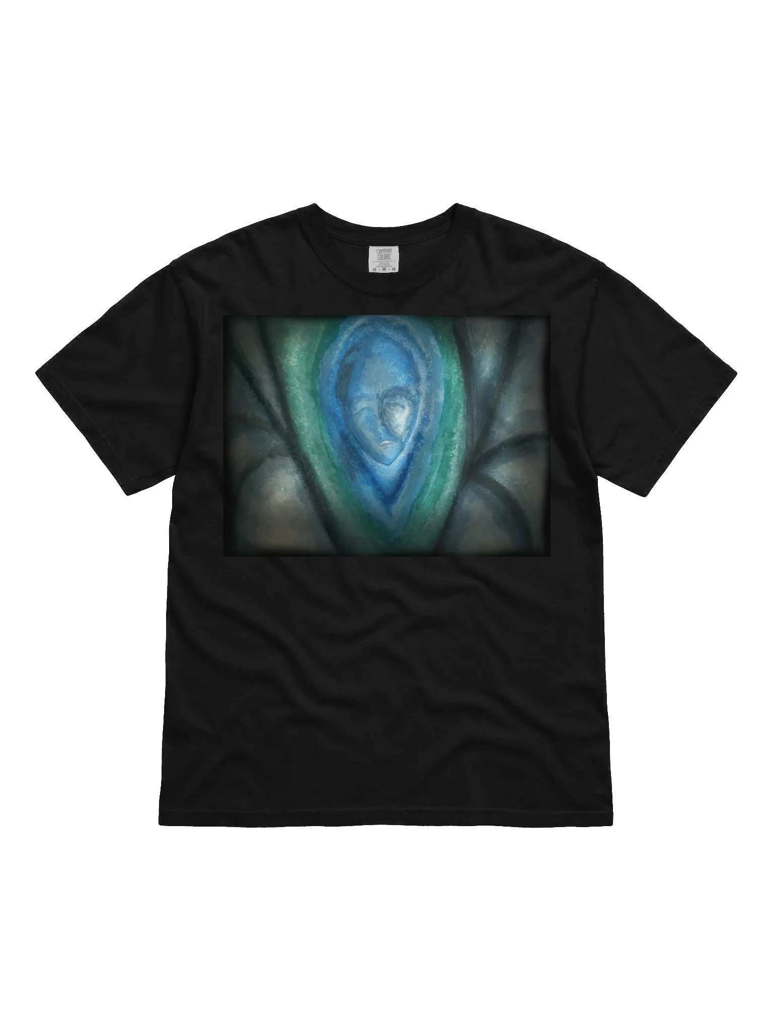 Fluidity in Blue and Green Abstract T-Shirt product image (1)
