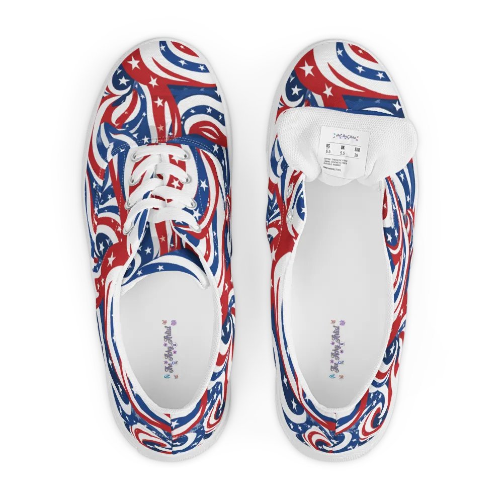 Patriotic Swirls Lace-Up Shoes product image (6)