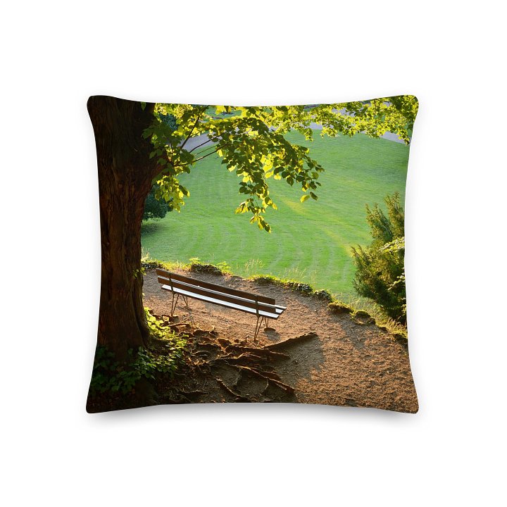 Premium pillow - Park bench under a tree product image (2)