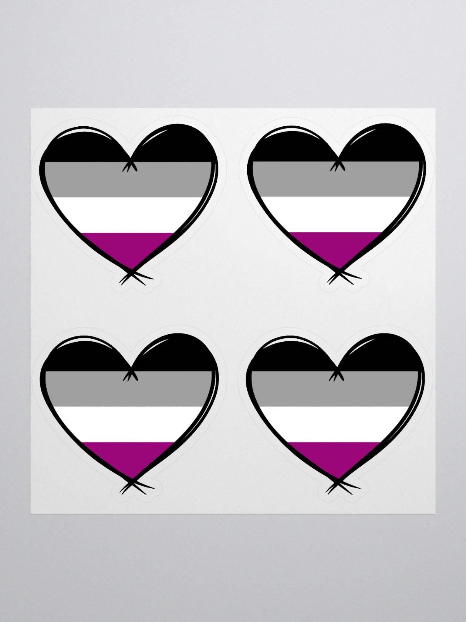 Asexual Pride Stickers product image (1)