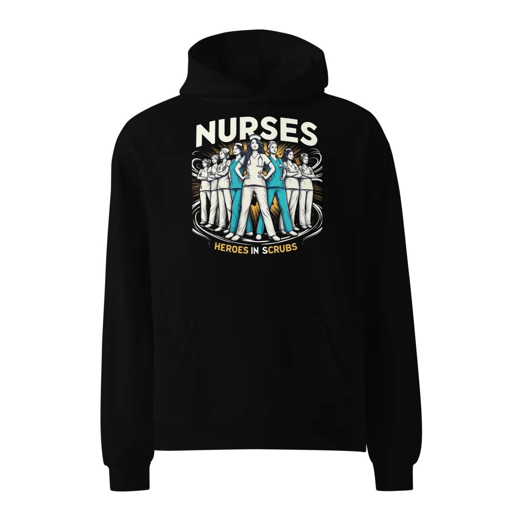 Nurses: Heroes in Scrubs Illustrated Hoodie product image (1)