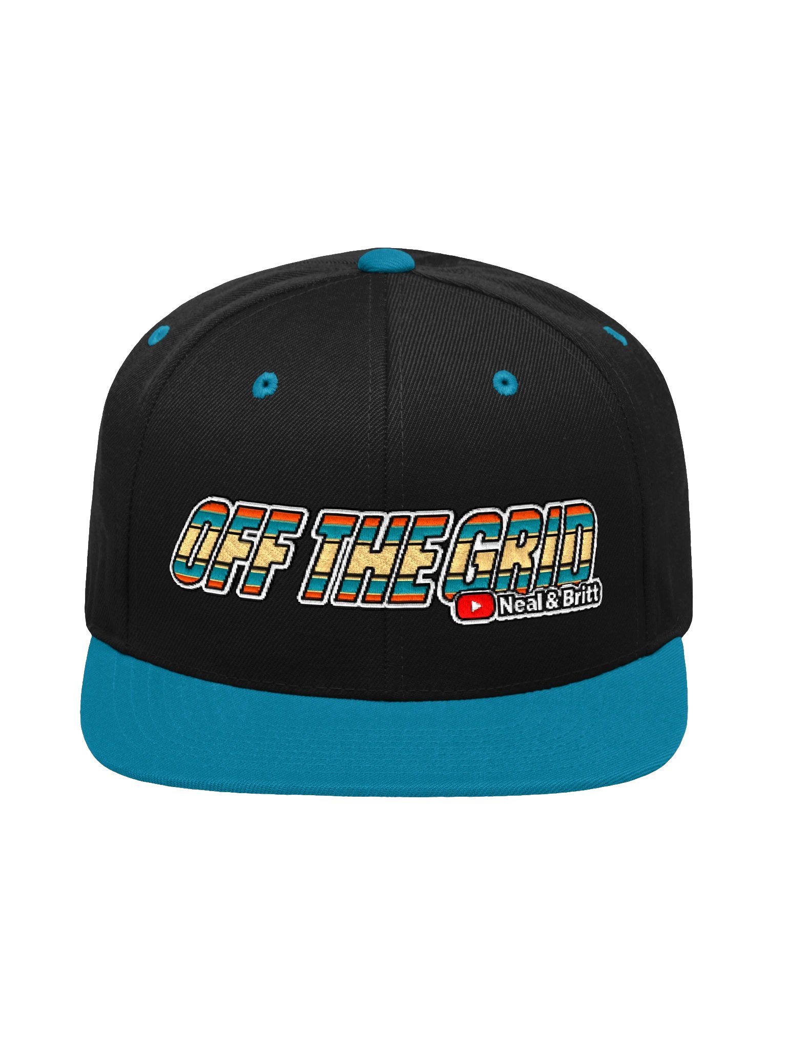 Off The Grid Southwest Snapback | Black/Teal product image (2)