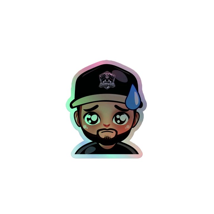 Worried Holographic Sticker Sheet product image (1)