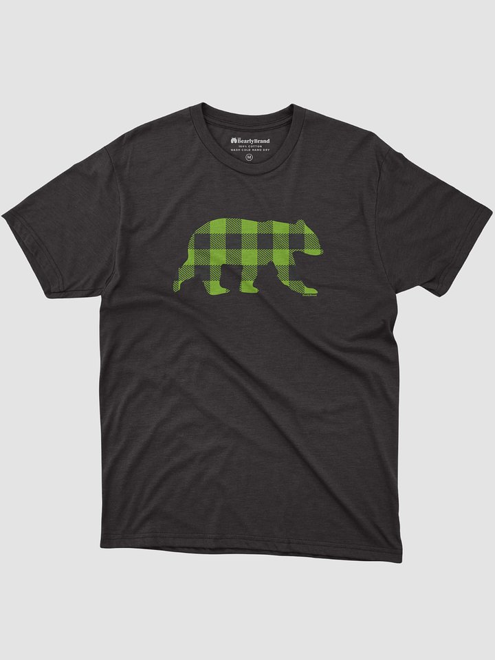 Green Buffalo Check Bear T-Shirt product image (1)