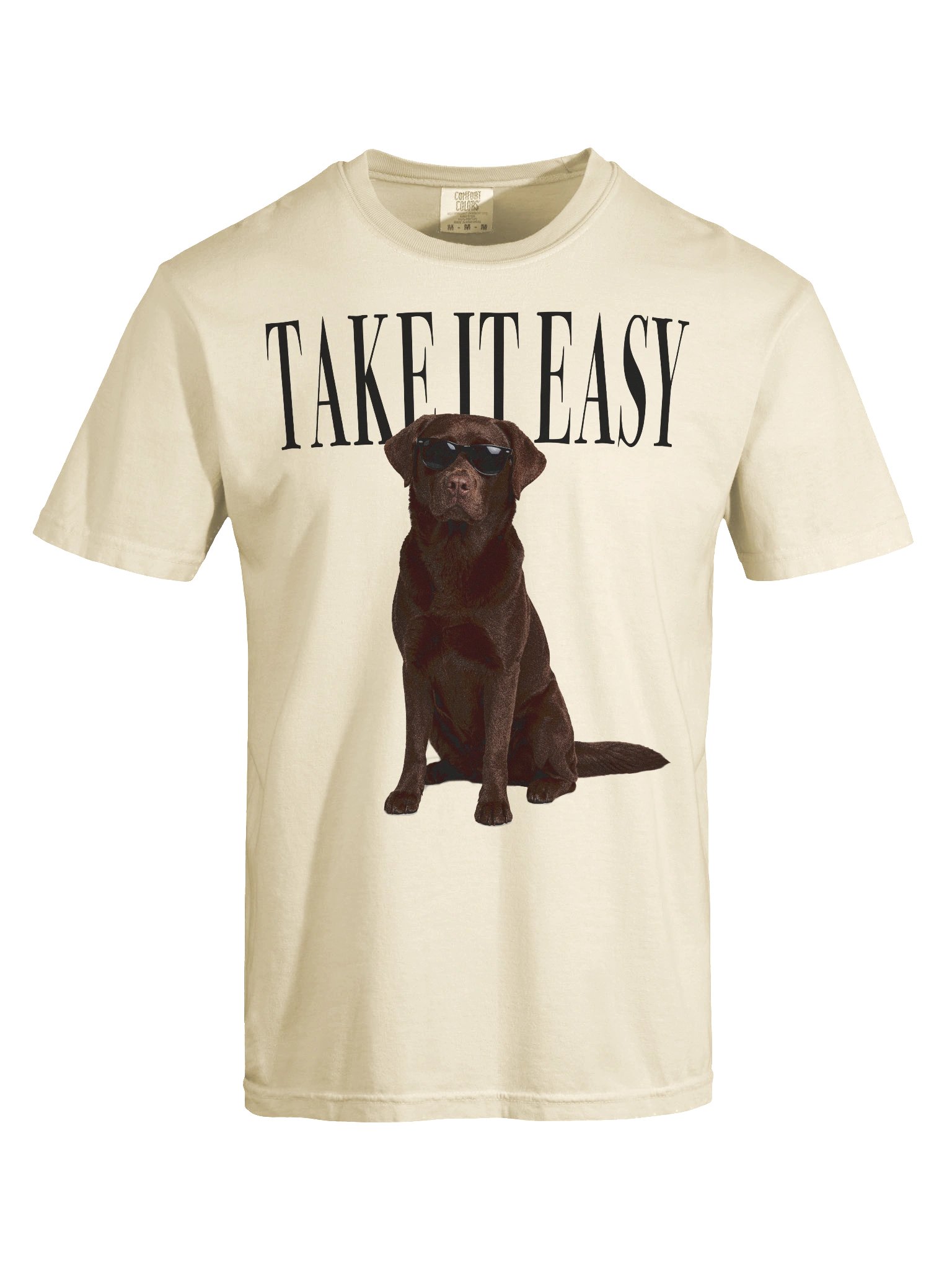 Take It Easy '90s Pop Vintage-Style T-Shirt for Labrador Retriever(Chocolate) Lovers product image (10)