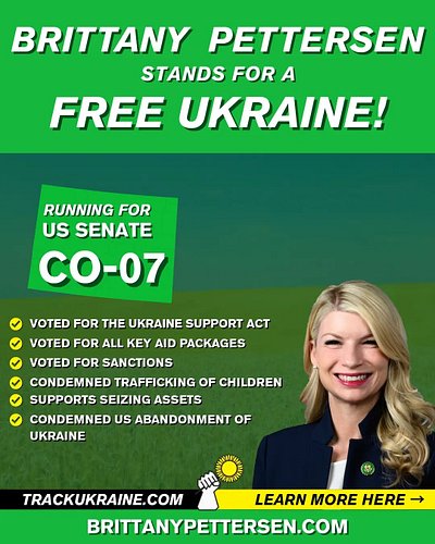 Colorado district 7 congresswoman @brittanypettersen has a pro-Ukraine record in the U.S. house if representatives.
✅️Voted f...