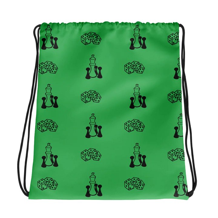 Gaming Drawstring Bag (Black and Green) product image (1)