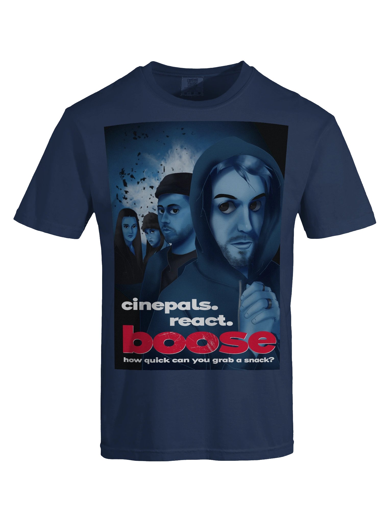 CinePals: "BOOSE" Edition Tee in Navy Blue product image (7)