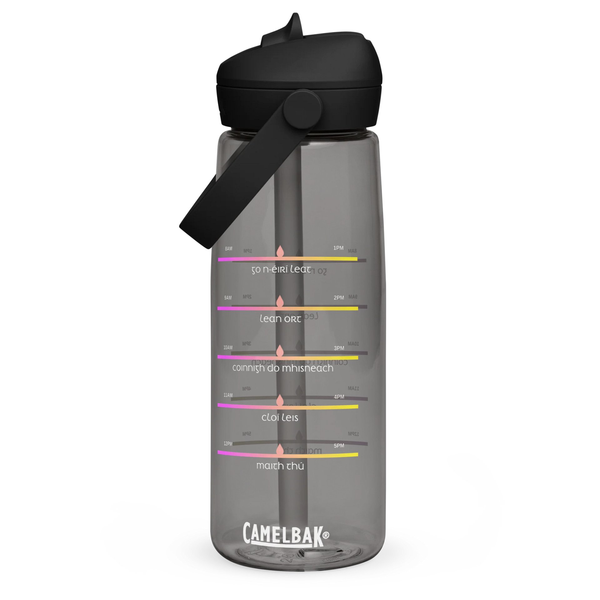 Motivational Water Bottle | CamelBak Thrive® Flip Straw Water Bottle in Irish / Gaeilge / Gaelic product image (1)