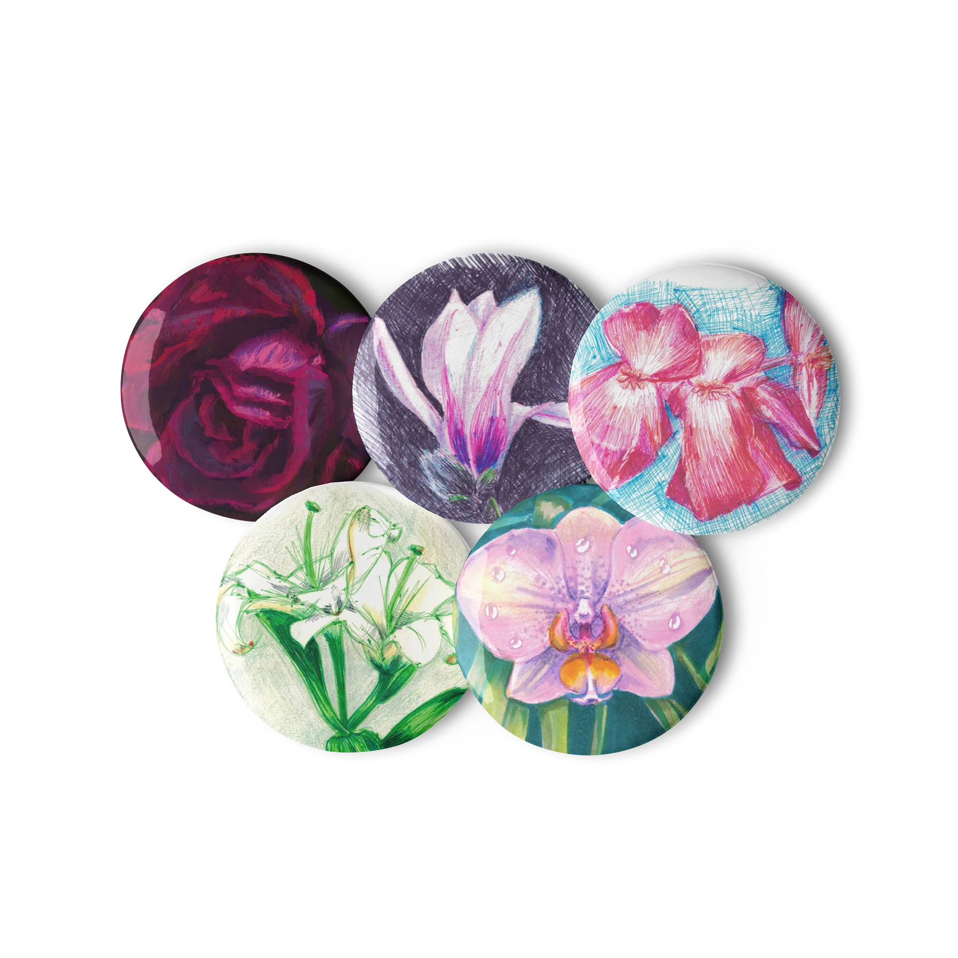 Flora Pin Button Set product image (3)