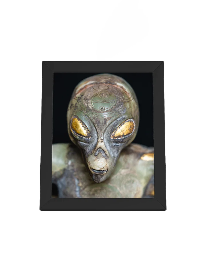 Aliencarving's Onyx Guardian Framed Print product image (6)