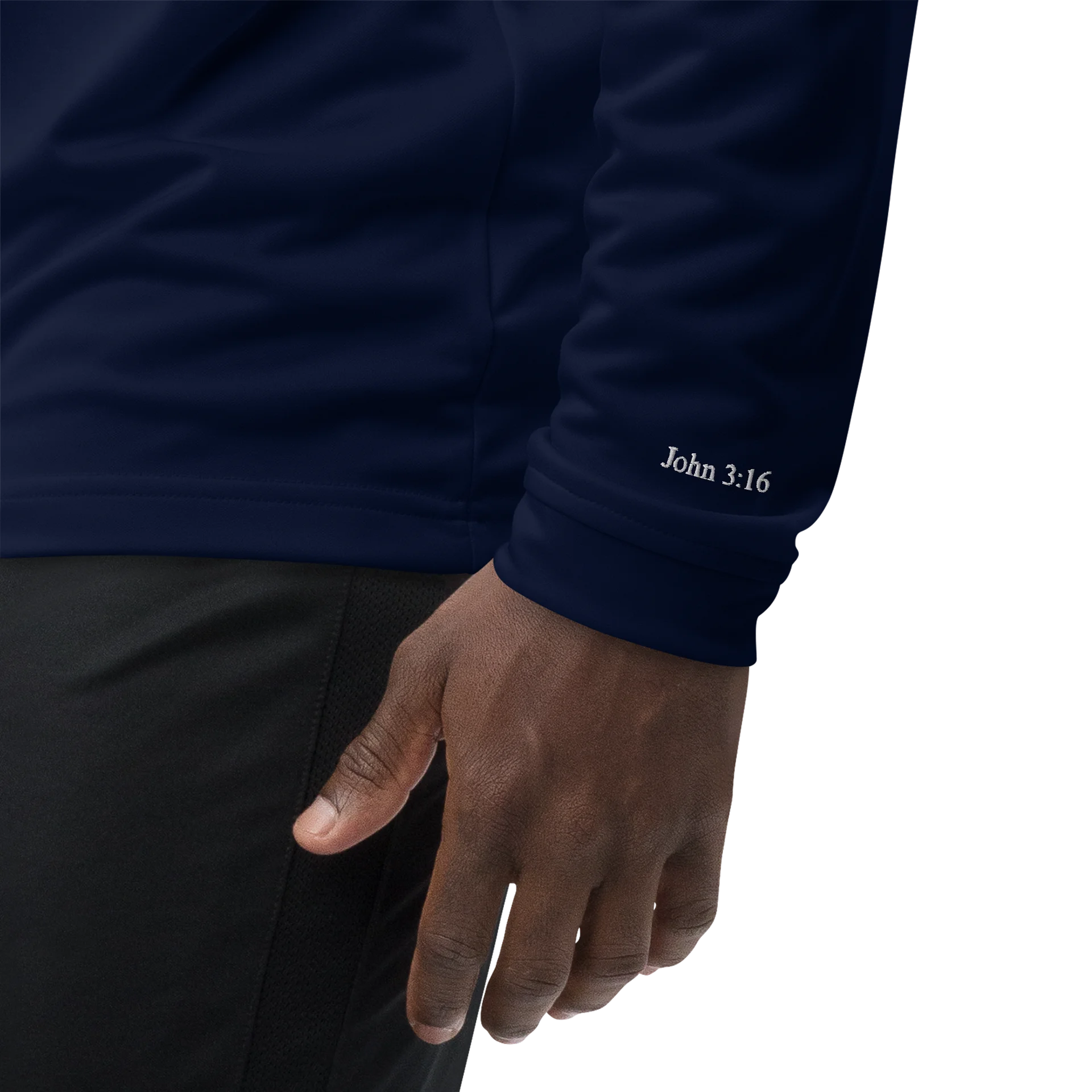 Premium Embroidered Victory in Prayer John 3:16 Quarter Zip product image (6)