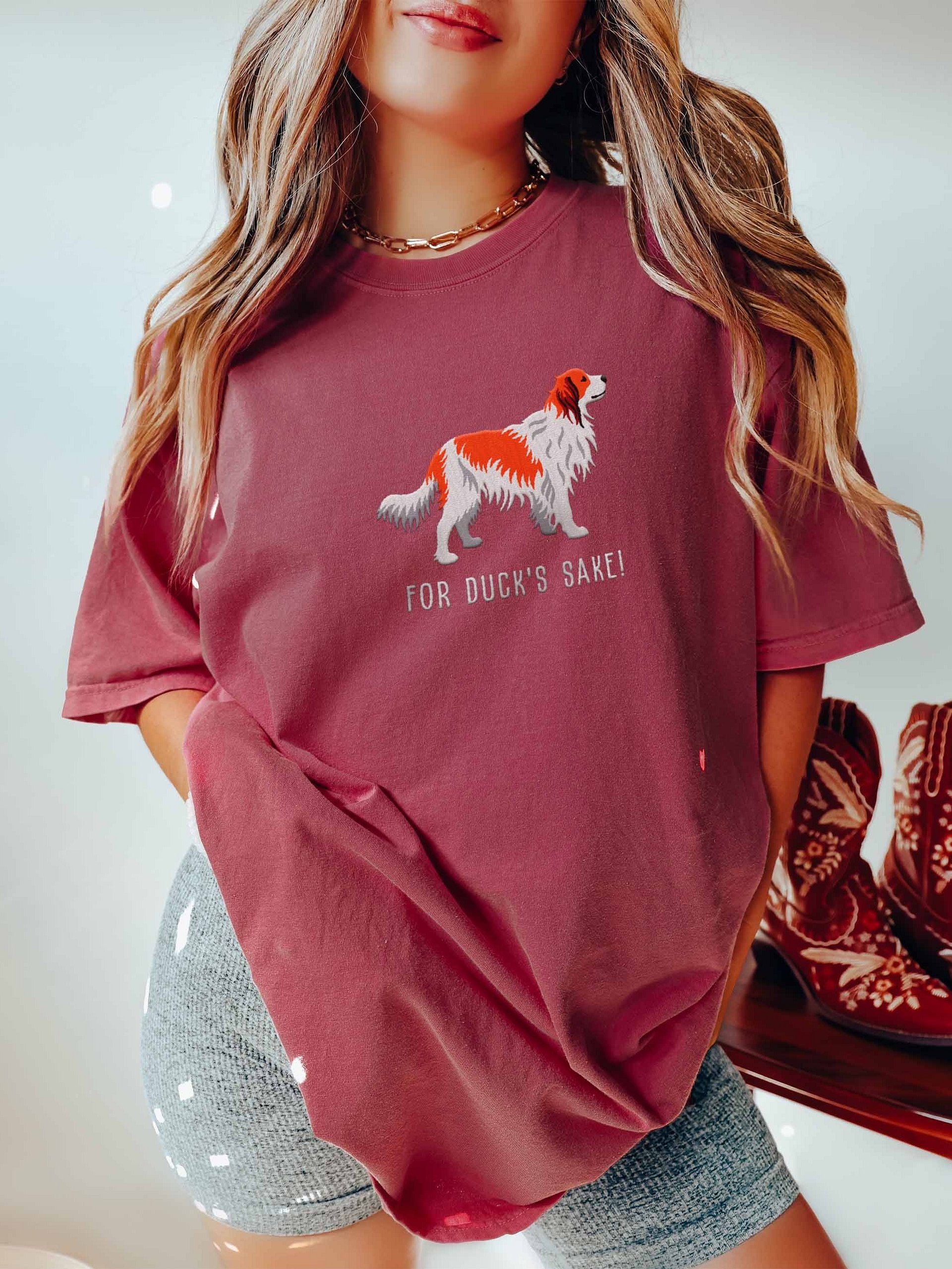 For Duck's Sake! T-Shirt(Embroidered) of a Kooikerhondje product image (2)