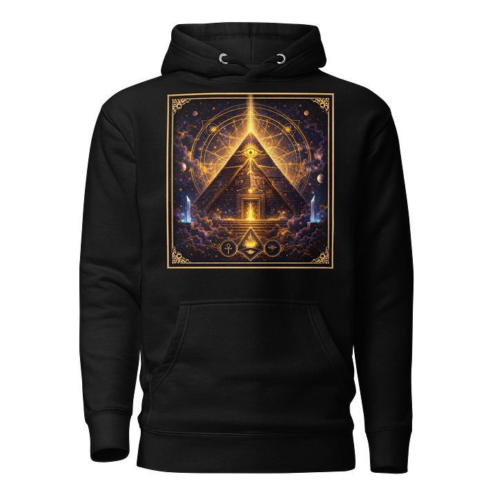 Celestial Eye Glow Pyramid Unisex Hoodie product image (1)