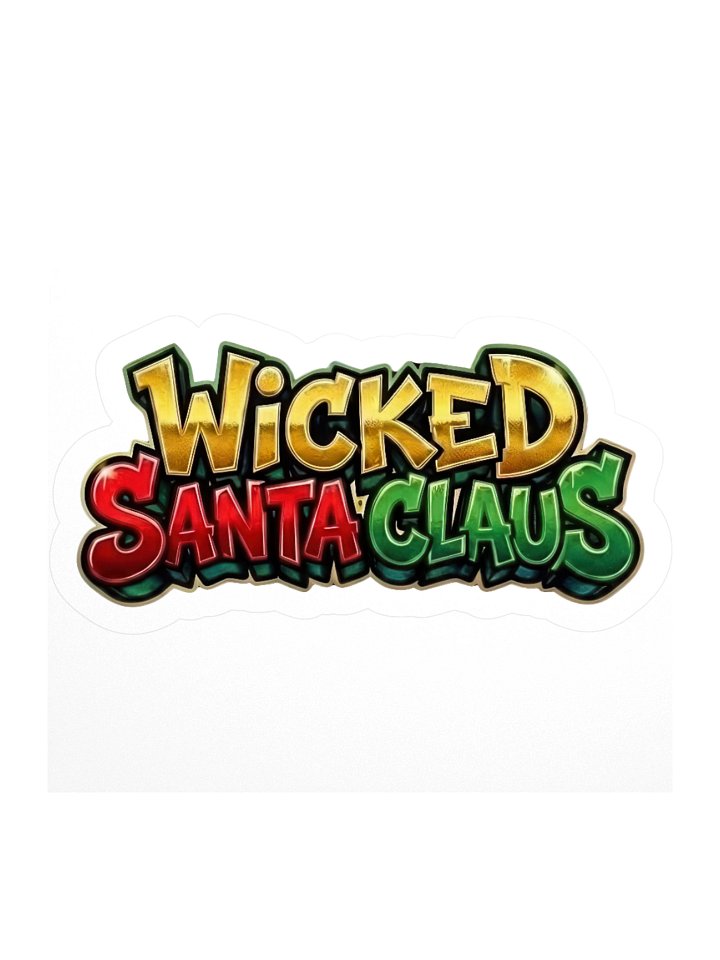 Wicked Santa Claus Festive Christmas Kiss Cut Stickers product image (1)