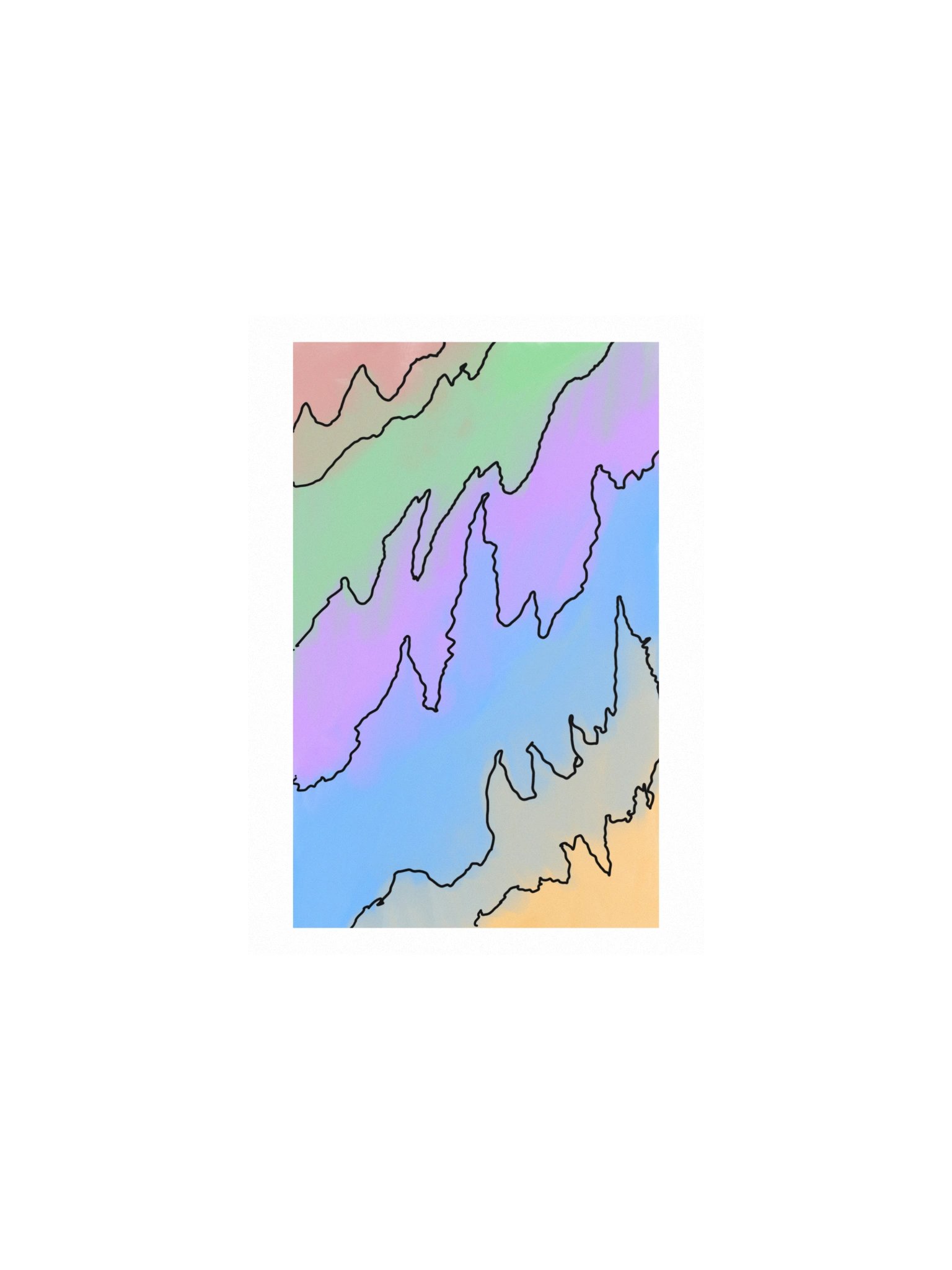 Noise, Abstract Wave Art Print (5x7) product image (1)