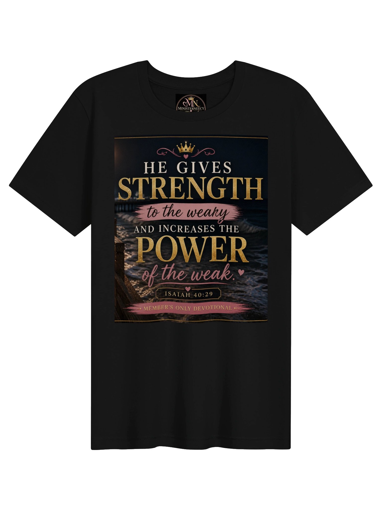Isaiah 40:29 Strength Devotional Tee product image (1)