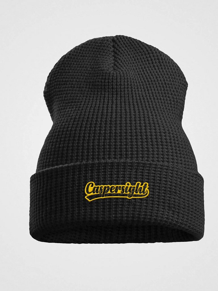 Golden Glow Waffle Knit Beanie product image (2)