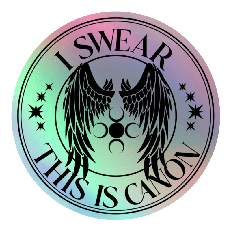 I Swear This Is Canon Holographic Sticker product image (1)