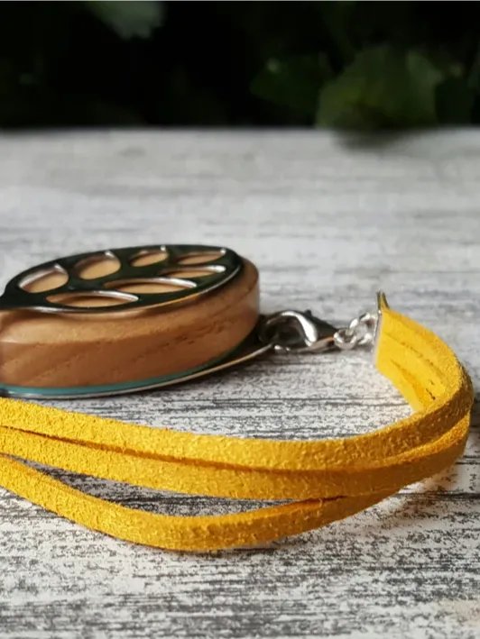 Sunshine Faux Suede Bracelet | Handmade Accessory for Bellabeat Leaf Urban & Ivy product image (1)