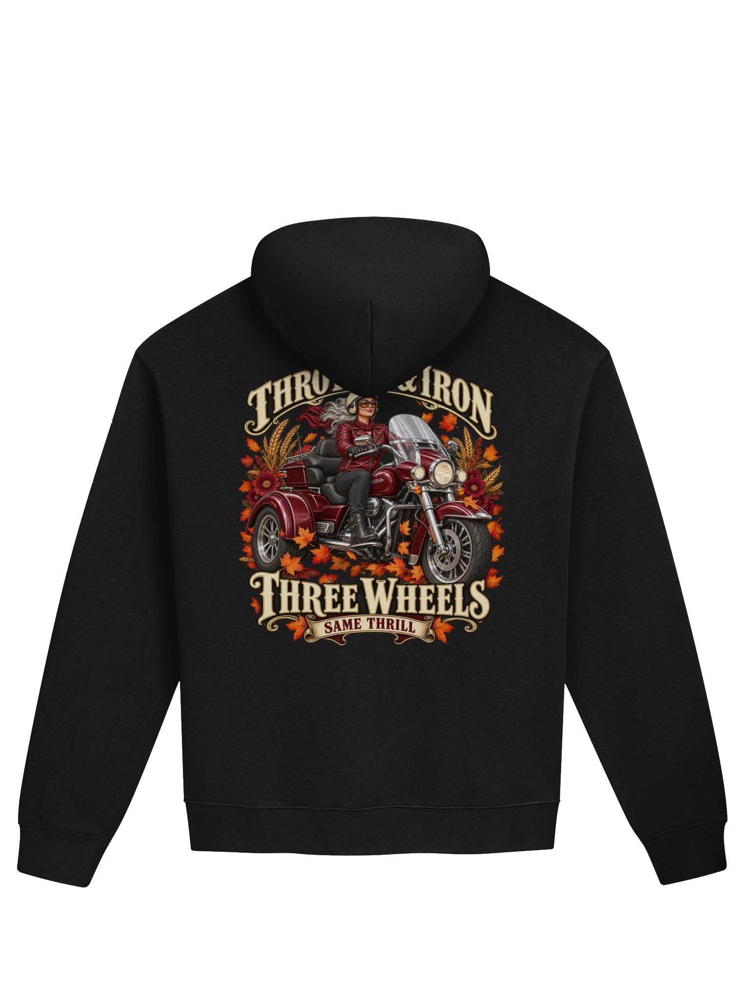 Throttle & Iron Three Wheels, Same Thrill Fall Hoodie product image (2)
