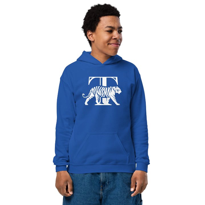 Youth Tiger Walk Hoodie (White) product image (16)