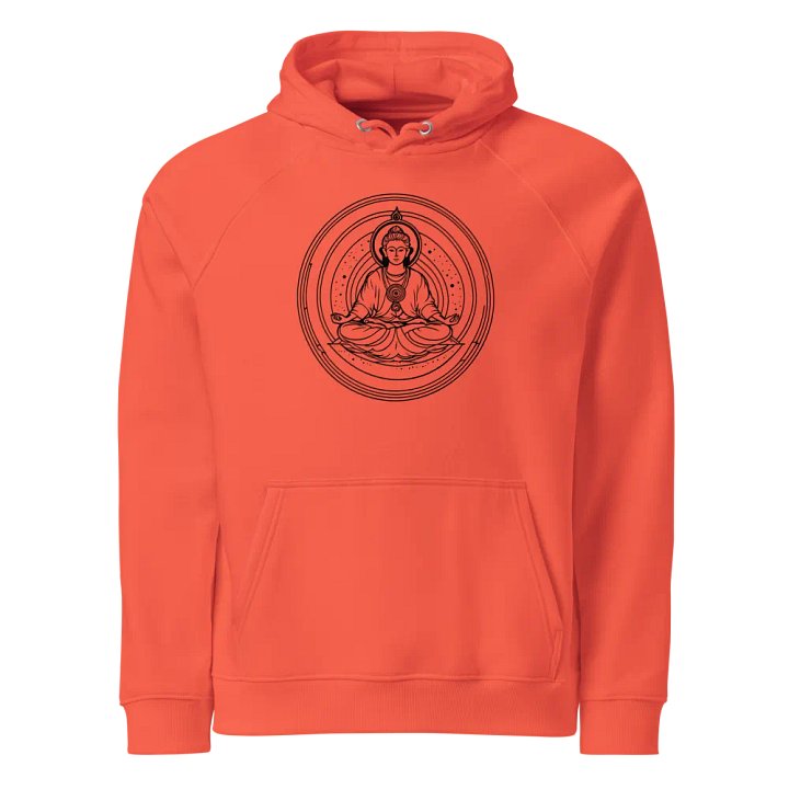 [Meditation 3 - Black] - Unisex Eco Raglan Hoodie product image (1)