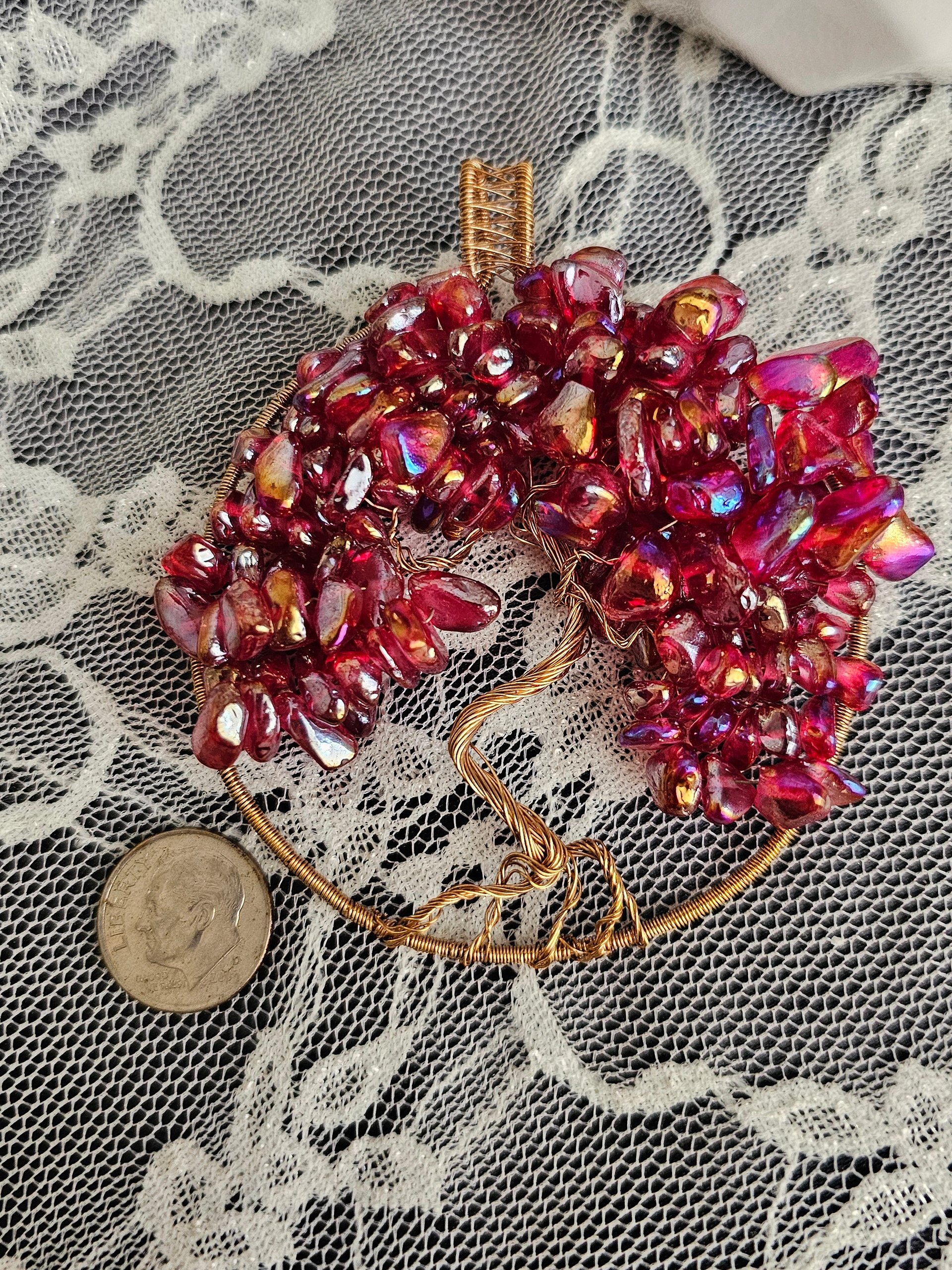 Quartz/Glass Tree of Life Pendants product image (3)