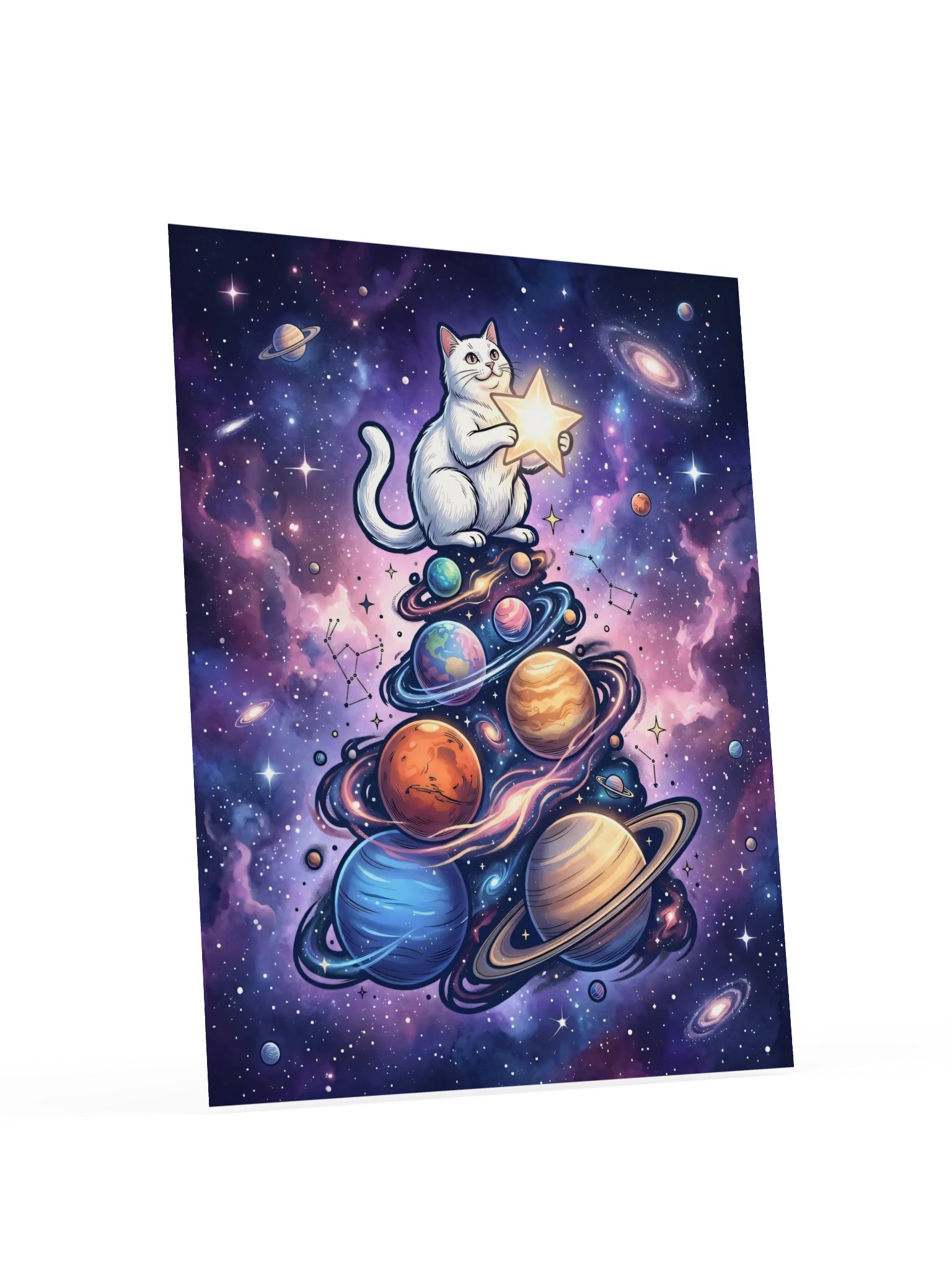 Star Tree Cat Poster product image (18)