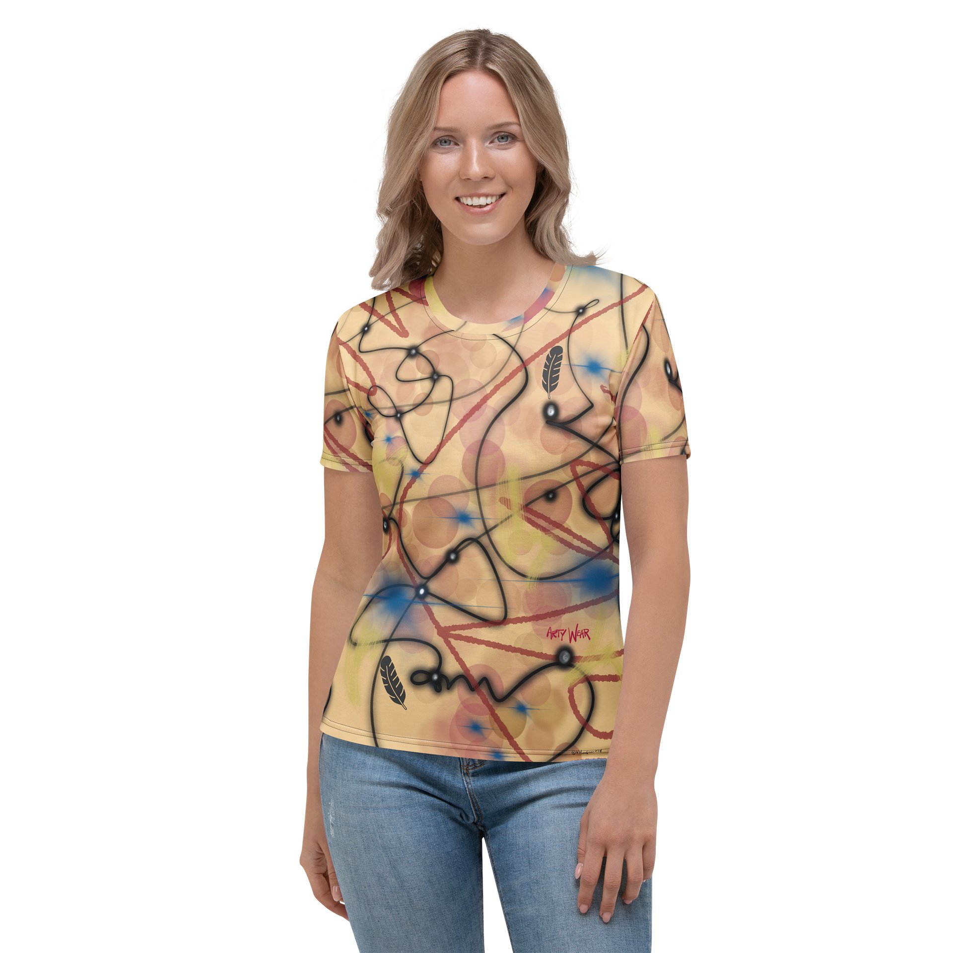 Women's Crew Neck Poly Tee 'Golden' product image (3)