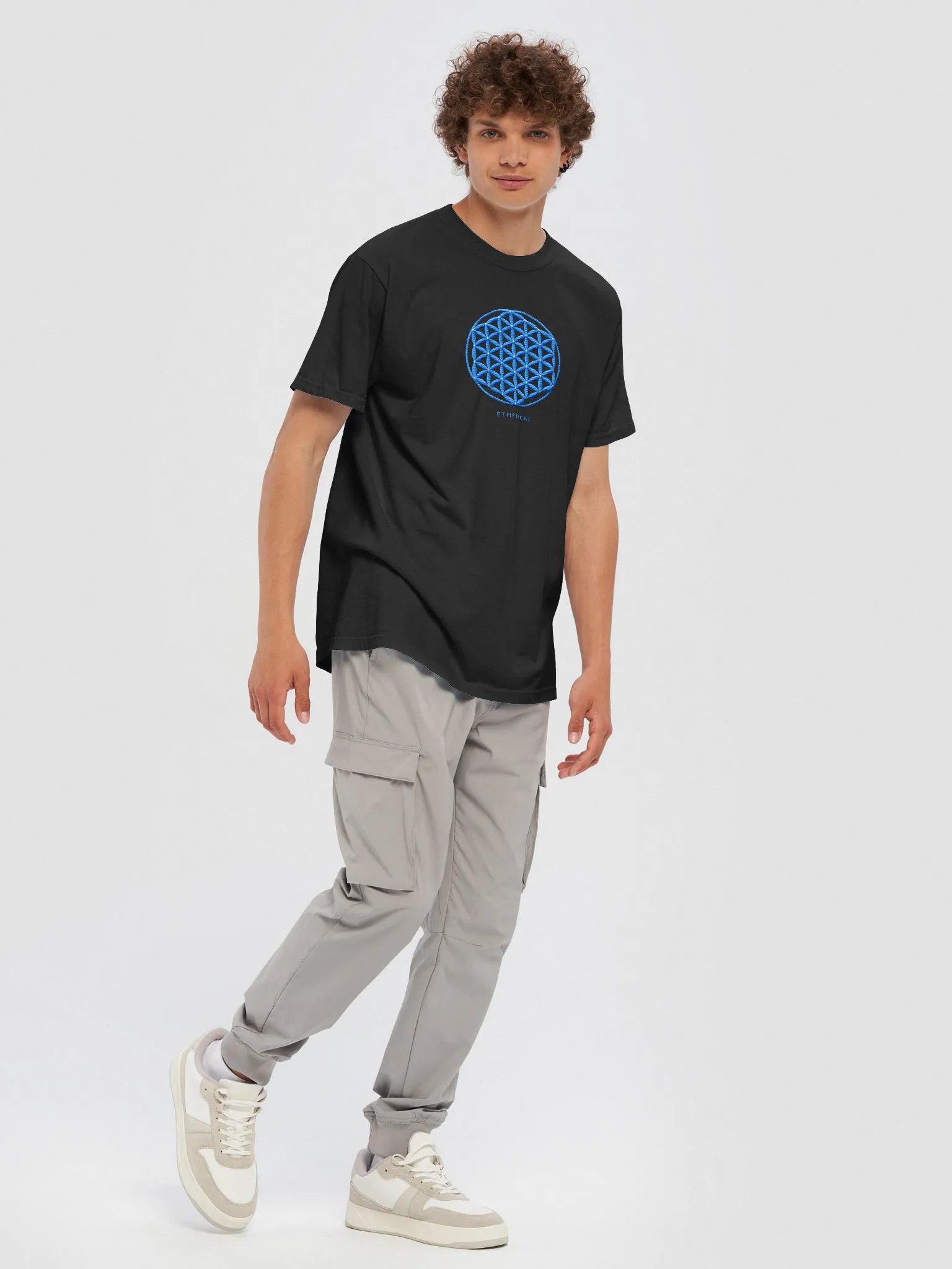 Ethereal - Flower of Life [Embroidery Aqua and White] product image (74)