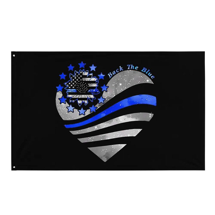 Back the Blue Heart - Flag product image (1)