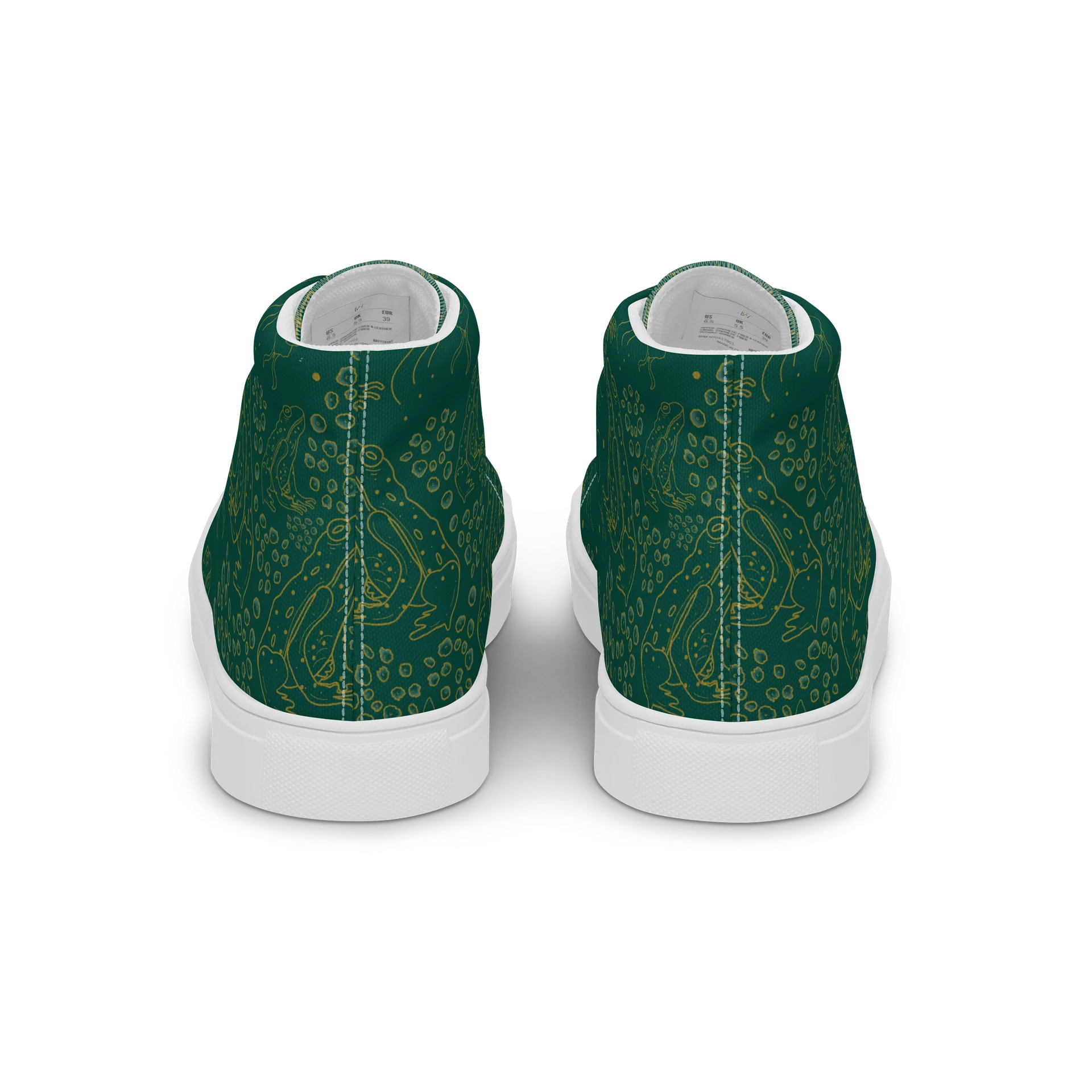 Fables in Gold Women’s High Top Canvas Shoes product image (7)