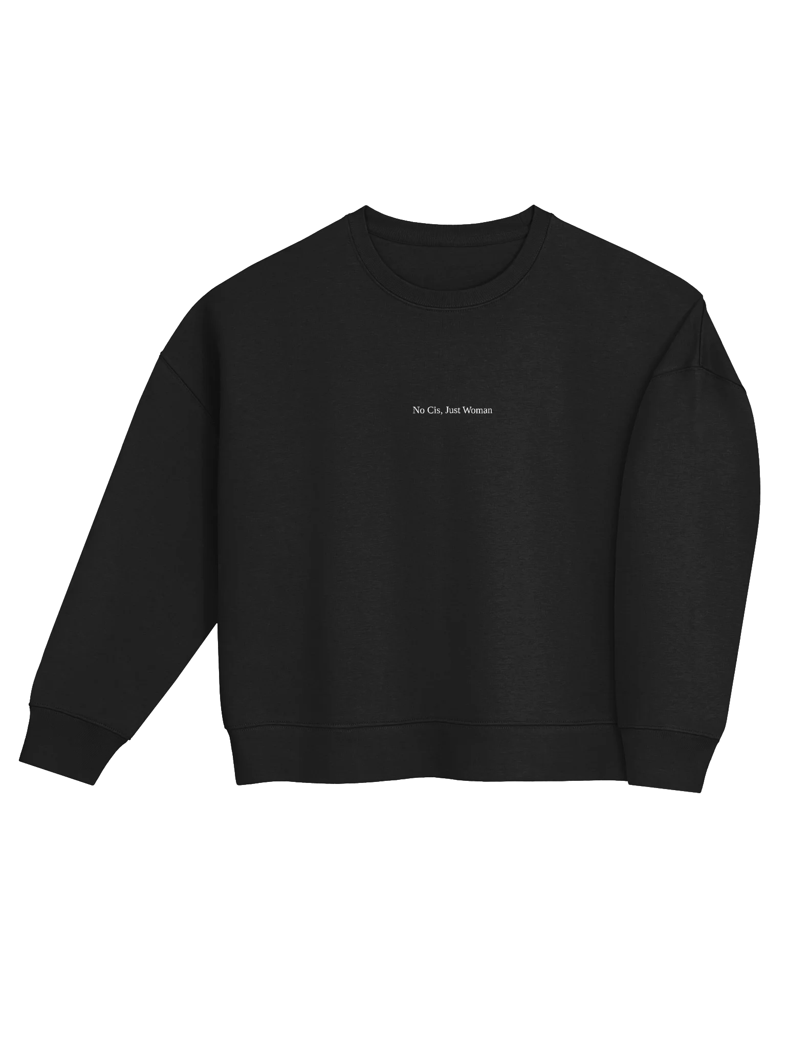 No Cis, Just Woman — Women’s Organic Cotton Embroidered Sweatshirt product image (4)