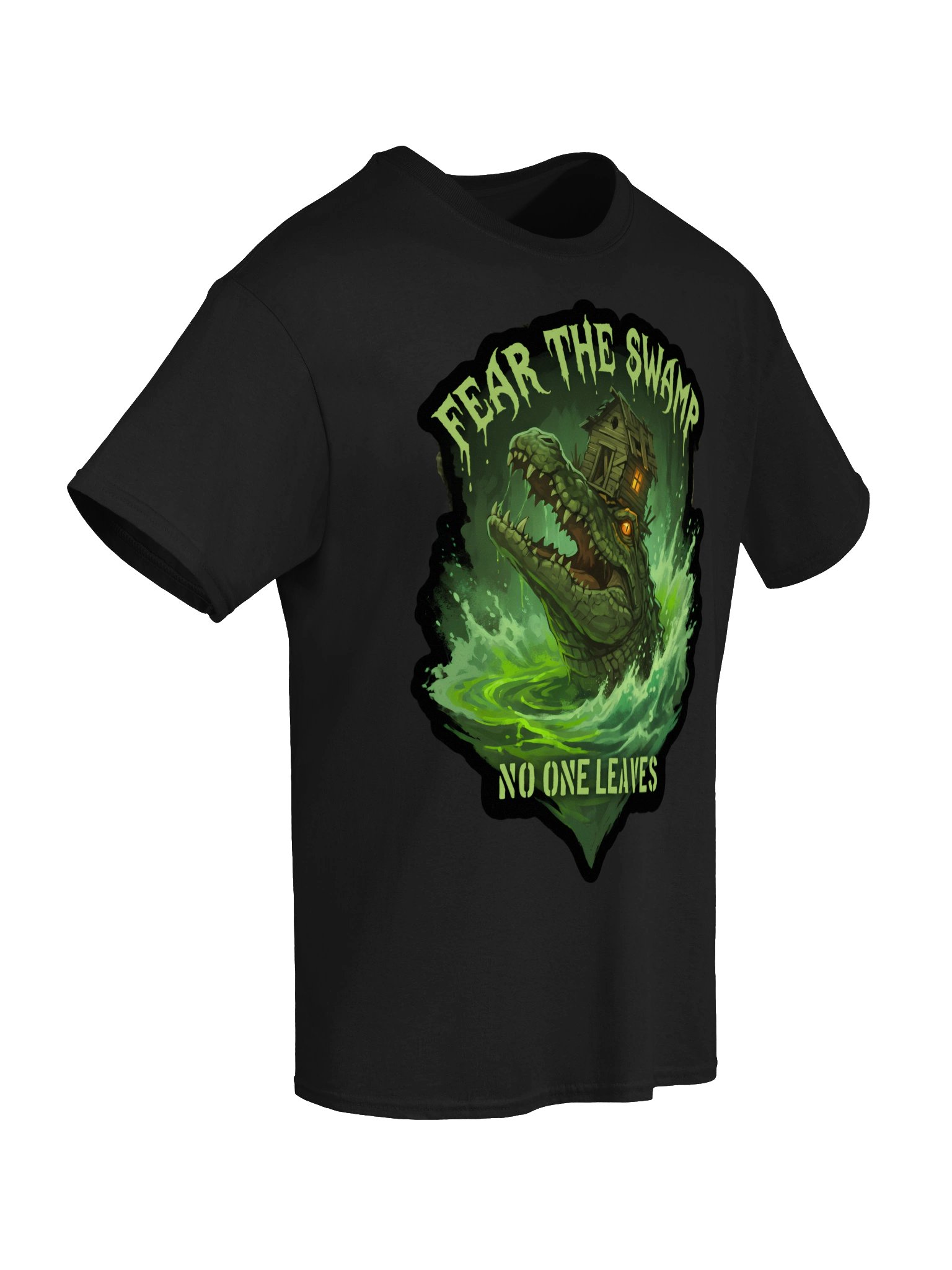 Swamp Monster Alligator Bayou Cryptid Gator Horror Halloween Gift T-Shirt product image (6)